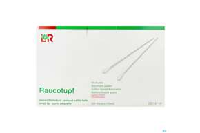 Sie sehen eine Packung Raucotupf Stiel Kl St 100x2 200st, Produktbild: 01 Raucotupf Stiel Kl St 100x2 200st, A-Nr.: 4864051 - 01