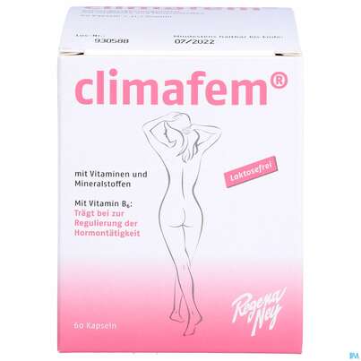 Sie sehen eine Packung Regena Ney Filmtabl Climafem 60st, Produktbild: 01 Regena Ney Filmtabl Climafem 60st, A-Nr.: 4372862 - 01