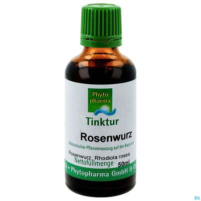 Sie sehen eine Packung Rosenwurz Tinktur Phytopharma 100ml, Produktbild: 01 Rosenwurz Tinktur Phytopharma 100ml, A-Nr.: 4434965 - 01