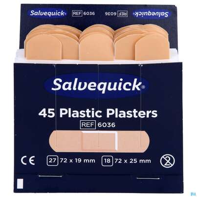 Salvequick Pflaster Strip Refill 6036 45st, A-Nr.: 3148996 - 01