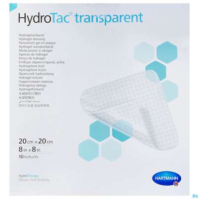 Schaumverband Hydrotac Transparent 20x20cm 10st, A-Nr.: 5310550 - 02