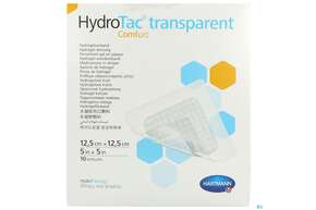 Schaumverband Hydrotac Transparent/comfort 12,5x12,5cm 10st, A-Nr.: 5310573 - 01