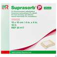 Schaumverband Pu-suprasorb Steril P Selbstklebend 10x 10cm 10st, A-Nr.: 2575526 - 01