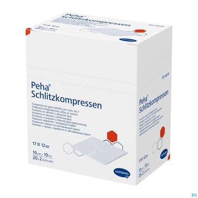 Schlitzkompressen Peha 10x 10cm 20x2 40st, A-Nr.: 1816666 - 01