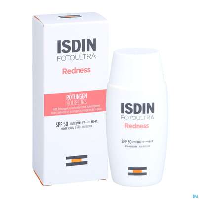 Sie sehen eine Packung Sonnenprodukte Isdin/fotoultra Redness Lsf50 50ml, Produktbild: 06 Sonnenprodukte Isdin/fotoultra Redness Lsf50 50ml, A-Nr.: 5670484 - 06