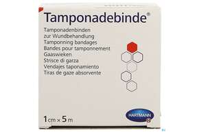 Tamponadebinden -hartmann 24faed Steril 5mx 1cm 1st, A-Nr.: 1734649 - 01