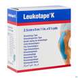 Sie sehen eine Packung Tape Kinesiologisch Leukotape K 5mx 2,5cm Blau 1st, Produktbild: 03 Tape Kinesiologisch Leukotape K 5mx 2,5cm Blau 1st, A-Nr.: 3151917 - 03