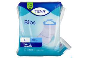 Sie sehen eine Packung Tena Bib Esslatz 720611 M/l 150st, Produktbild: 01 Tena Bib Esslatz 720611 M/l 150st, A-Nr.: 3405996 - 01