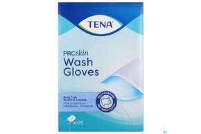 Sie sehen eine Packung Tena Waschhandschuhe +folie 175st, Produktbild: 01 Tena Waschhandschuhe +folie 175st, A-Nr.: 1240309 - 01