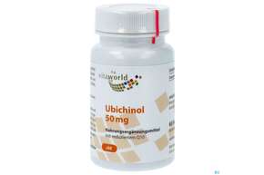 Sie sehen eine Packung Ubichinol Kapseln 50mg -nat 60st, Produktbild: 01 Ubichinol Kapseln 50mg -nat 60st, A-Nr.: 4846662 - 01