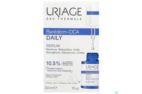 Sie sehen eine Packung Uriage Bariederm-cica Daily Serum 30ml, Produktbild: 01 Uriage Bariederm-cica Daily Serum 30ml, A-Nr.: 5617805 - 01