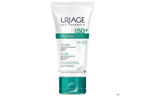 Sie sehen eine Packung Uriage Hyseac Fluid Spf50+ 50ml, Produktbild: 01 Uriage Hyseac Fluid Spf50+ 50ml, A-Nr.: 5618532 - 01