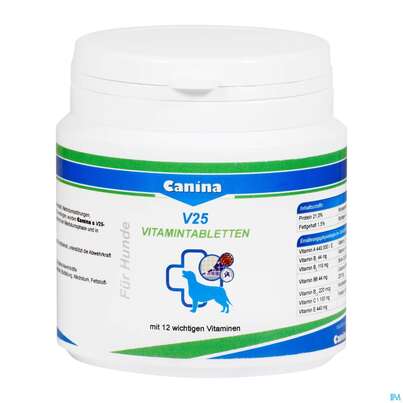 Veterinaerprodukte Canina Hund V25 Vitamintabl 100g, A-Nr.: 3203399 - 01