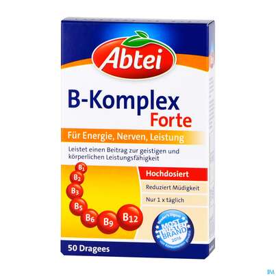 Vitamin B-komplex/forte Dragees Abtei 50st, A-Nr.: 5616941 - 02