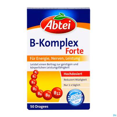 Vitamin B-komplex/forte Dragees Abtei 50st, A-Nr.: 5616941 - 06