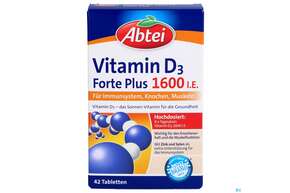 Vitamin D3 Tabl Forte Plus Abtei 42st, A-Nr.: 5331902 - 01