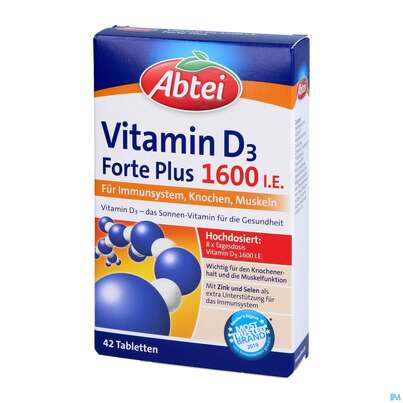 Vitamin D3 Tabl Forte Plus Abtei 42st, A-Nr.: 5331902 - 02