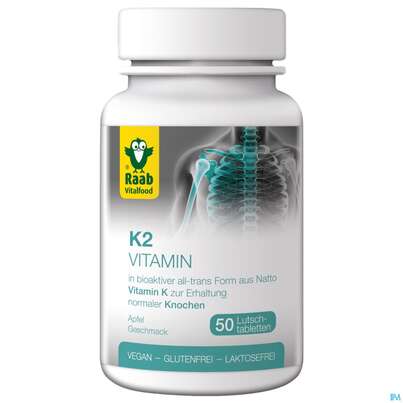 Vitamin K2 Lutschtabl Raab 50st, A-Nr.: 4854928 - 01