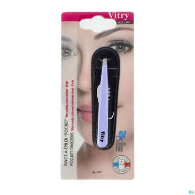 Sie sehen eine Packung Vitry Haarpinzette Pocket_12 1pc, Produktbild: 06 Vitry Haarpinzette Pocket_12 1pc, A-Nr.: 4633038 - 06