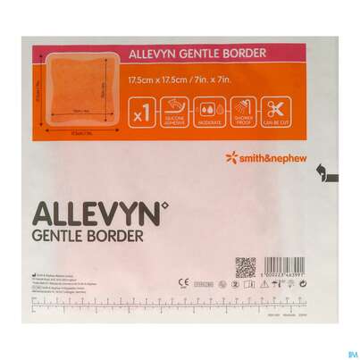 Wundauflagen Allevyn Gentle Border Haftend +silikonkleber 17,5x17,5cm 10st, A-Nr.: 3748093 - 04