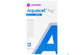 Wundauflagen Aquacel Ag+/extra +verstaerkungsfasern 4x 10cm 41358 10st, A-Nr.: 4262234 - 01