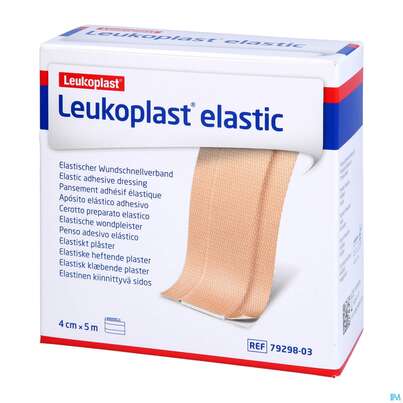 Wundpflaster Leukoplast/elastic Meterware 5mx 4cm 7929803 1st, A-Nr.: 4803776 - 01