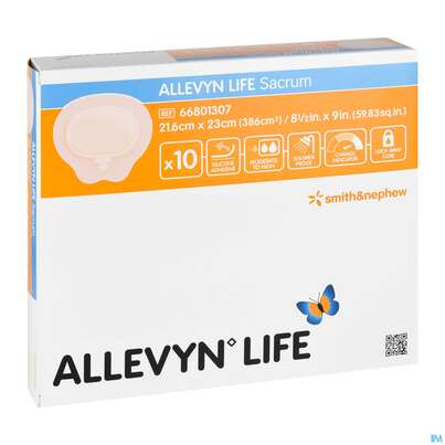 Wundverband Allevyn Life Schaumstoffverb.silikon Sacrum 21,6x 23,5cm 10st, A-Nr.: 4137121 - 03