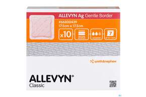 Wundverband Allevyn/silikon-gel Besch. Ag Gentle Border 17,5x 17,5cm 10st, A-Nr.: 3329019 - 01