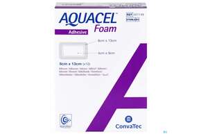 Wundverband Aquacel Foam Adhesive 8x 13cm 42114 10st, A-Nr.: 4350139 - 01