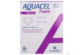 Wundverband Aquacel Foam Adhesive Sakral 24x21,5cm 42082 5st, A-Nr.: 4350151 - 01