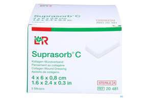 Wundverband Suprasorb Steril C Kollagen 4x 6x 0,8cm 5st, A-Nr.: 2203552 - 01