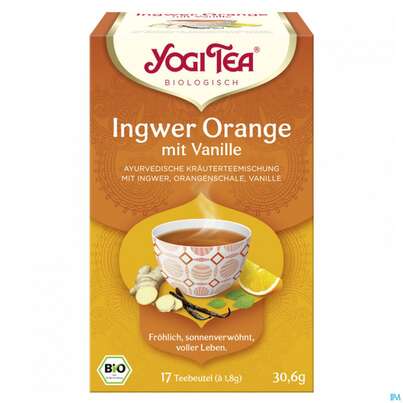 Yogi Tea Bio Ingwer Orange +vanille 17st, A-Nr.: 5750071 - 03