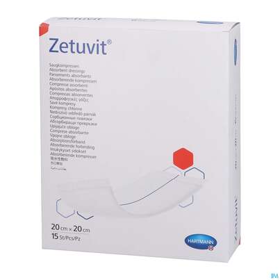 Zetuvit Saugkompressen Steril 20x 20cm 15st, A-Nr.: 1166501 - 02