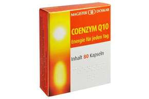 Sie sehen eine Packung Doskar CoEnzym Q10 Kapseln 80 Stück, Produktbild: 01 Doskar CoEnzym Q10 Kapseln 80 Stück, A-Nr.: 3728707 - 01
