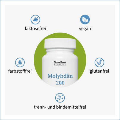 NatuGena Molybdän 200 Kapseln, A-Nr.: 5877630 - 03