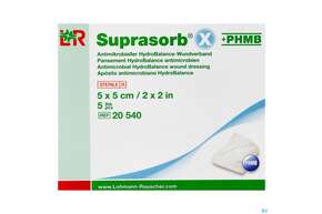 Suprasorb X-phmb Hydrobalance Wundverband Antimikrobiell 5x 5cm 5st, A-Nr.: 3065187 - 01