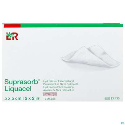 Suprasorb/liquacel Kompresse 5x 5cm 10st, A-Nr.: 4080987 - 01