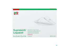 Suprasorb/liquacel Kompresse 5x 5cm 10st, A-Nr.: 4080987 - 01