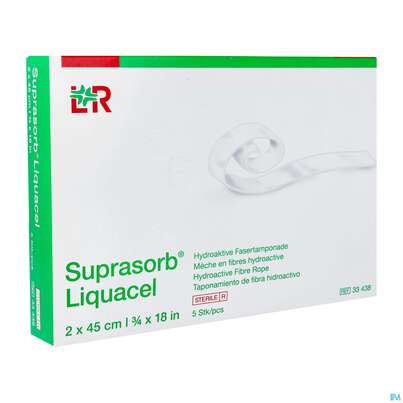 Suprasorb/liquacel Tamponade 2x 45cm 5st, A-Nr.: 4081018 - 02