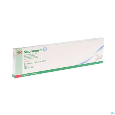 Suprasorb/x Hydrobalance Wundverband Tamponade 2x 21cm 5st, A-Nr.: 3065164 - 02