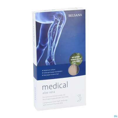 Stuetzstruempfe Belsana/medical/aloe Vera Ad Knie Gr S2 39-41 Beige 2st, A-Nr.: 5225838 - 03