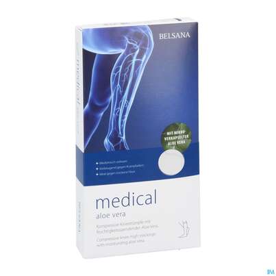 Stuetzstruempfe Belsana/medical/aloe Vera Ad Knie Gr S3 42-44 Weiss 2st, A-Nr.: 5225809 - 03