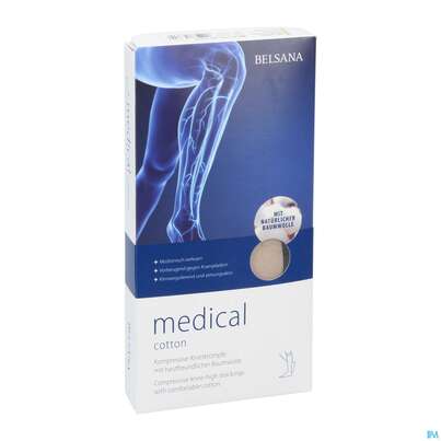 Stuetzstruempfe Belsana/medical Cotton Ad Knie Gr L1 36-38 Beige 2st, A-Nr.: 5223779 - 03