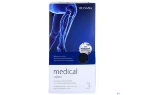 Stuetzstruempfe Belsana/medical Cotton Ad Knie Gr L1 36-38 Marine 2st, A-Nr.: 5223673 - 01