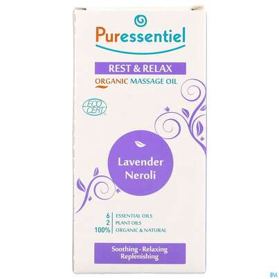 Sie sehen eine Packung Massage Oel Puressentiel Entspannung 100ml, Produktbild: 02 Massage Oel Puressentiel Entspannung 100ml, A-Nr.: 3833930 - 02