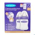 Saugflaschen -lansinoh/baby/pp Sauger S Weithals Natural Wave 2x160ml Pp Slow Flow 1st, A-Nr.: 5577313 - 01