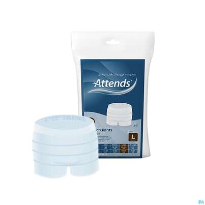 Sie sehen eine Packung Inkontinenz Attends Stretch/pants Comfort Fixierhosen L 3st, Produktbild: 03 Inkontinenz Attends Stretch/pants Comfort Fixierhosen L 3st, A-Nr.: 4039594 - 03