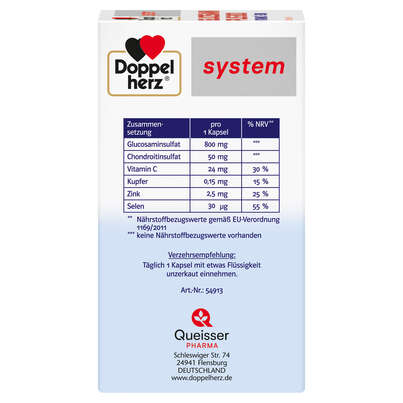 Doppelherz system GLUCOSAMIN PLUS 800 VITAMIN C + ZINK, A-Nr.: 5678847 - 03