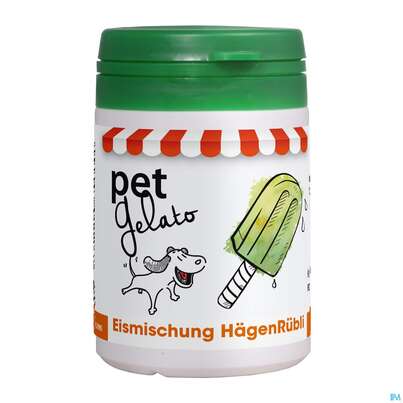 Sie sehen eine Packung Veterinaerprodukte Petgelato Haegenruebli 50g, Produktbild: 01 Veterinaerprodukte Petgelato Haegenruebli 50g, A-Nr.: 4512926 - 01