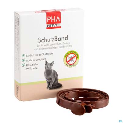 Sie sehen eine Packung Veterinaerprodukte Pha Floh +zecken Schutzband Katze 35cm, Produktbild: 02 Veterinaerprodukte Pha Floh +zecken Schutzband Katze 35cm, A-Nr.: 4234769 - 02